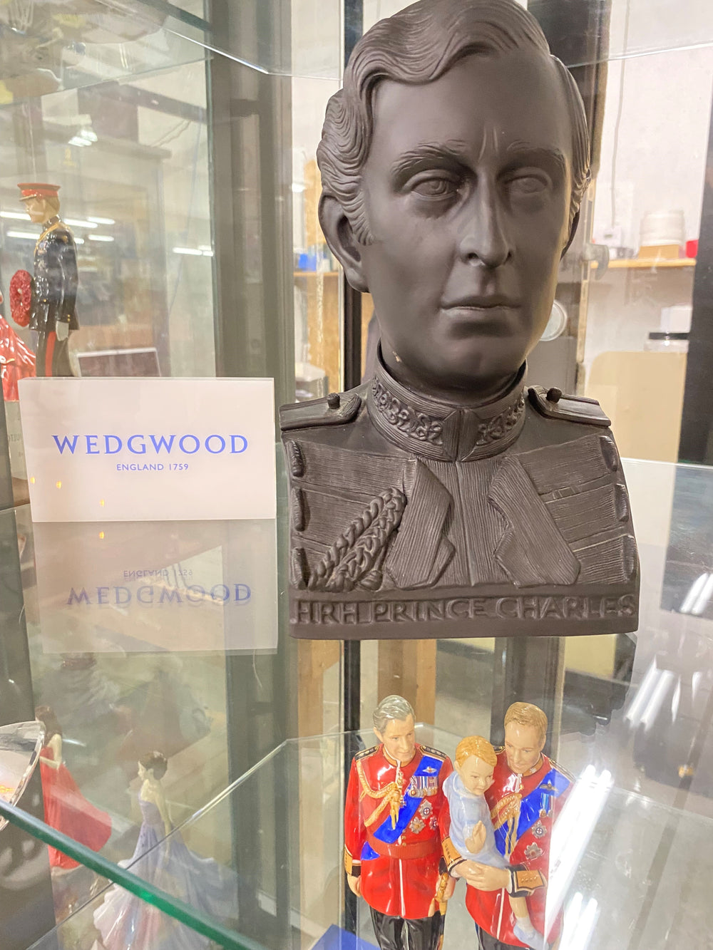 Prince Charles-Wedgwood Limited Edition Black Basalt Bust