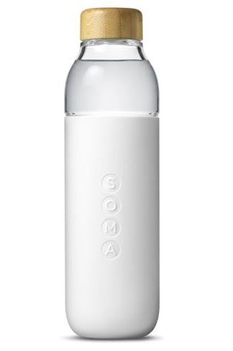 Soma White Water Bottle