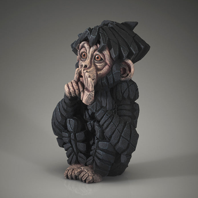 Edge Sculpture Baby Chimpanzee "Speak no Evil"
