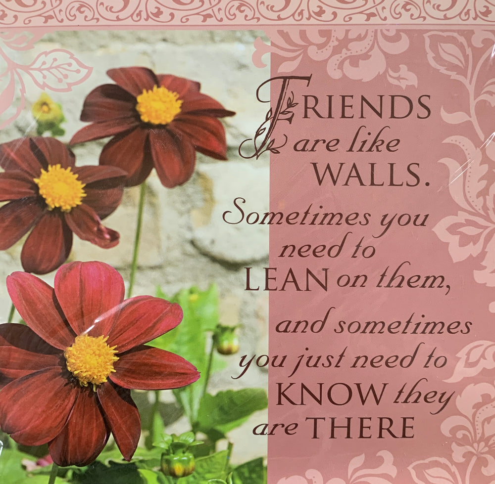 Sentiment Kitchen  Towel - Friends Are like Walls...