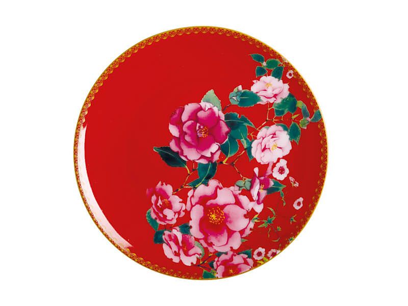 Maxwell & Williams Silk Road Coupe Plate Silk Red
