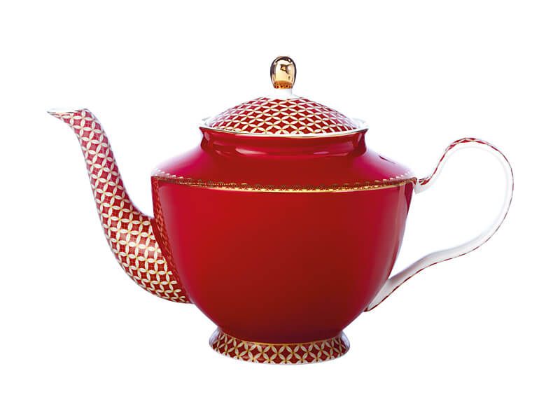 Maxwell & Williams Silk Road Teapot Classic Red