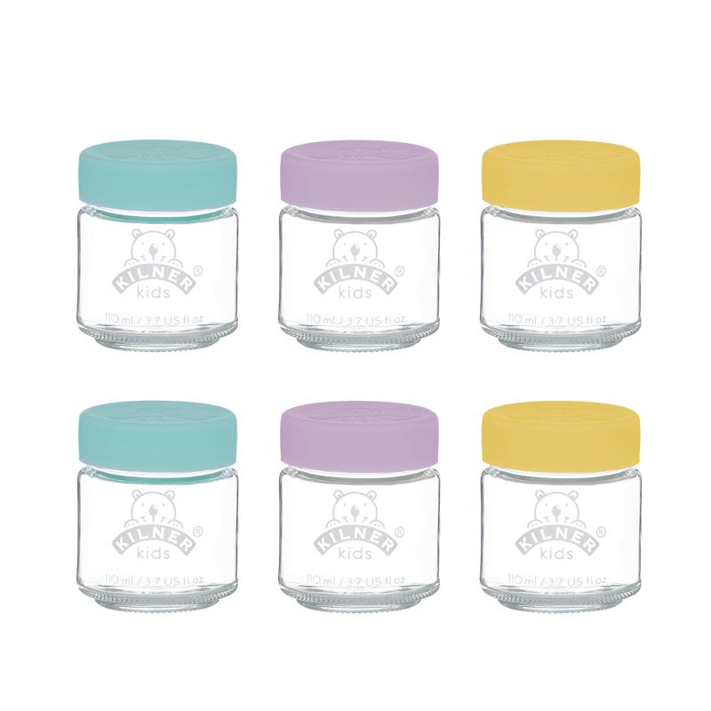 KILNER Set of 6 Baby Food Jars - 110ml