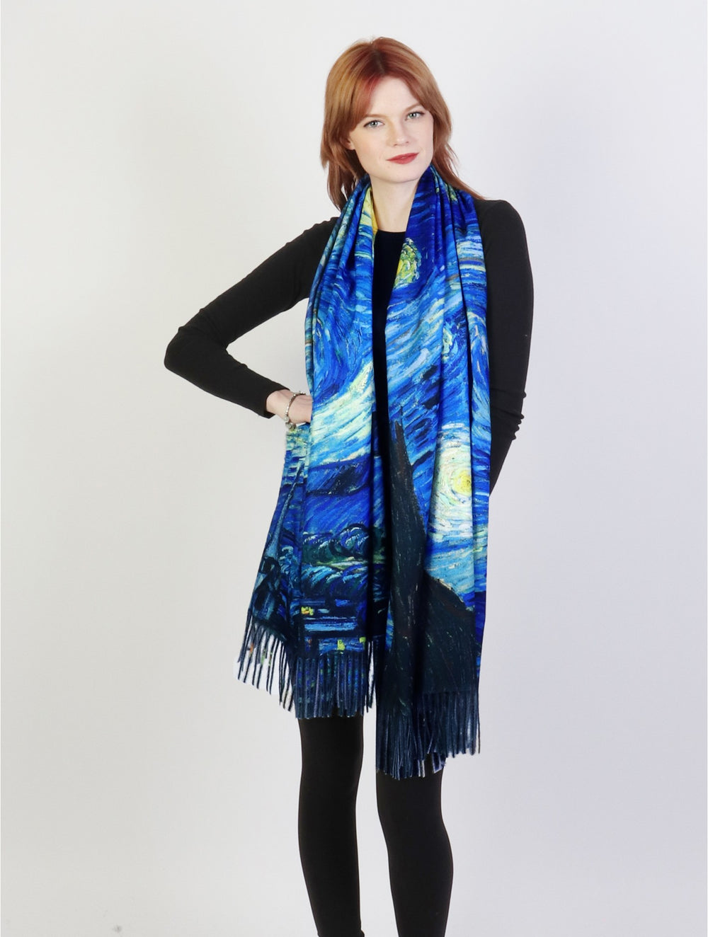 Grand-Oil Painting Scarf-Cashmere Feel
