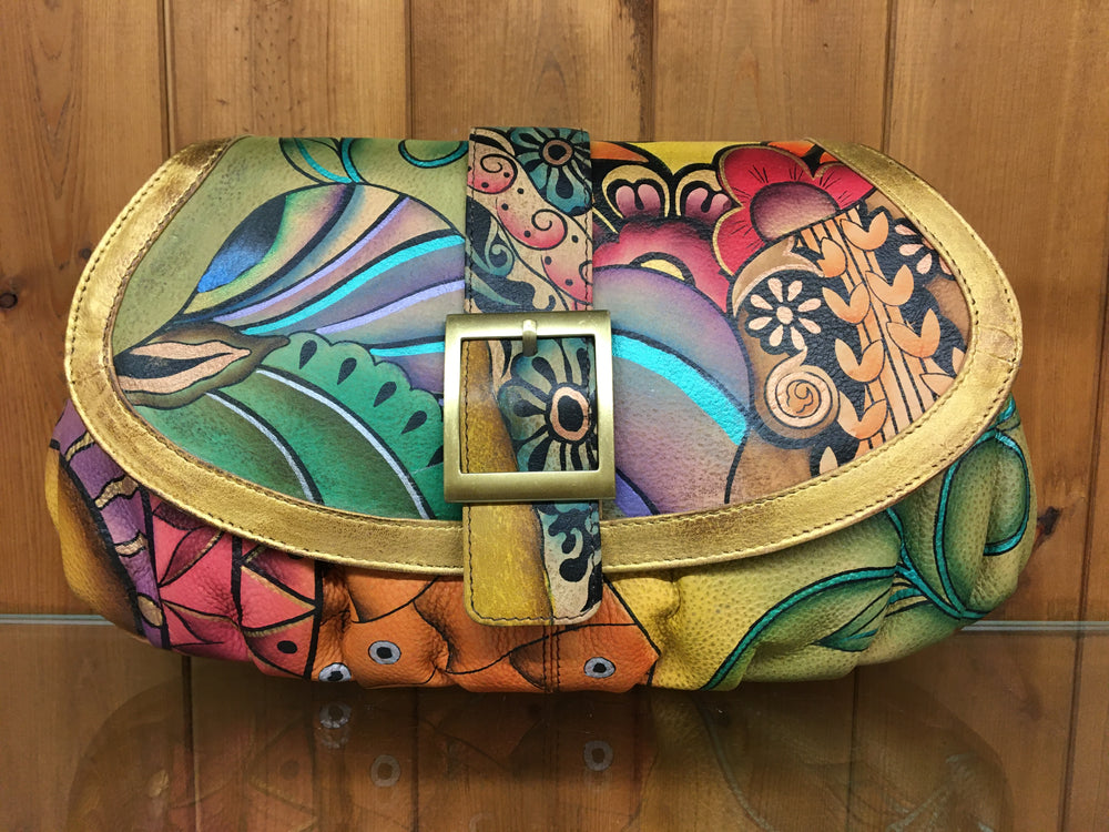 Patchwork Garden- Leather Shoulder Bag