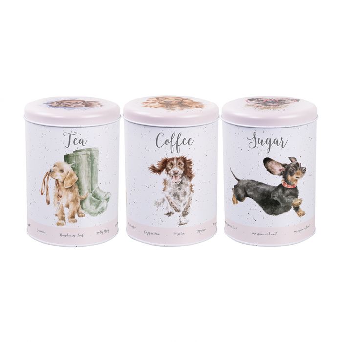 Wrendale Canister Set of 3 - A Dog's Life