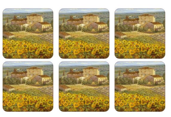 Pimpernel Tuscany Coasters Set of 6